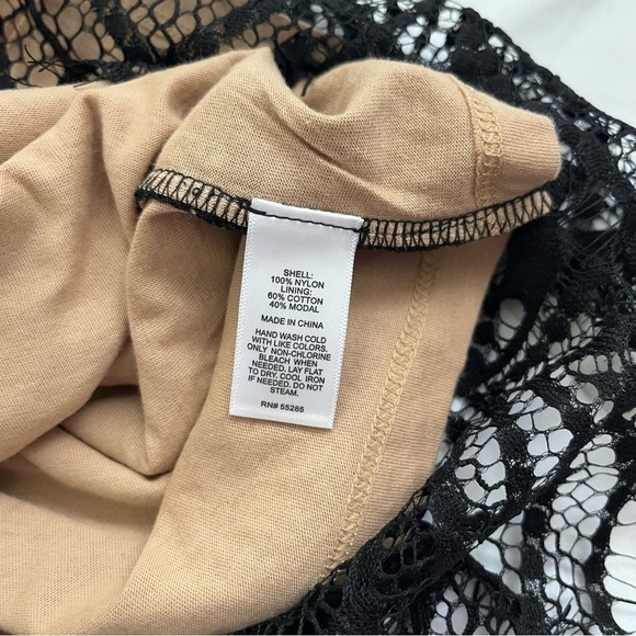 Express Black Lace Sleeveless Top XS Women - Picture 7 of 10